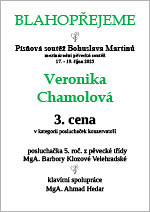 Blahopřání - V. Chamolová - PSBM 2025 - 3. cena